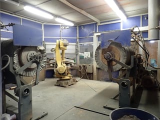 Acme, QS-9000-TE, robotic polishing cell, 18' x 18' x 10' 7-1/2", Fanuc Robot R-2000iB 210F, 2007