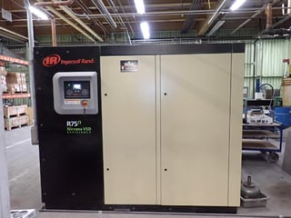 145 psig, Ingersoll-Rand #R75N-A 145, screw air compressor, 100 HP