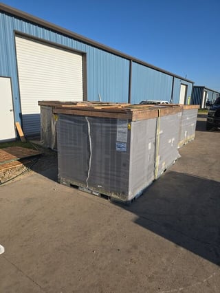 7.5 Ton, Carrier #48LCEA08J2A6A4R4F0, ultra high efficiency RTU unit, 3-stage cooling, NG heat, new, 2023