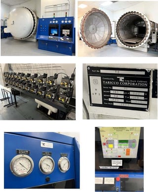 108" x 240" Taricco Autoclave, 160 psi @ 500&deg;F, 1999