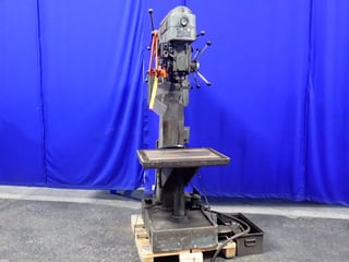 Alzmetall #AB4, Drill Press, w/Foot Switch, 24" x 18" Table, 1730 RPM, 220 V, 2015
