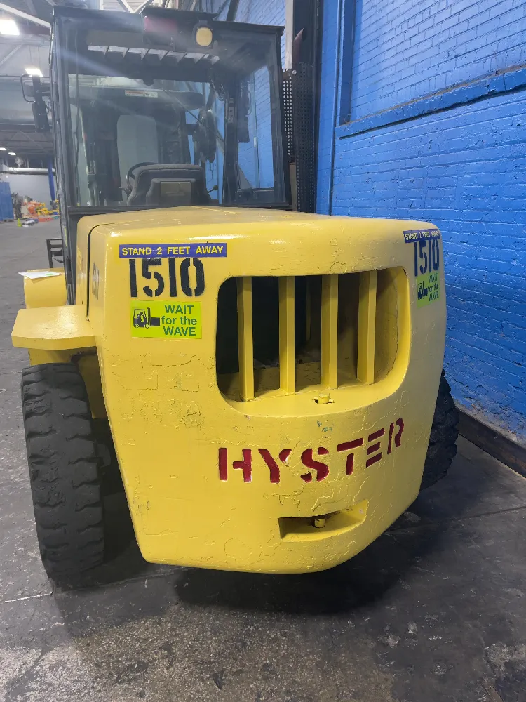 13,800 lb. Hyster #H155XL2, Gas Forklift, 60" forks, 1,546 hours, 2002