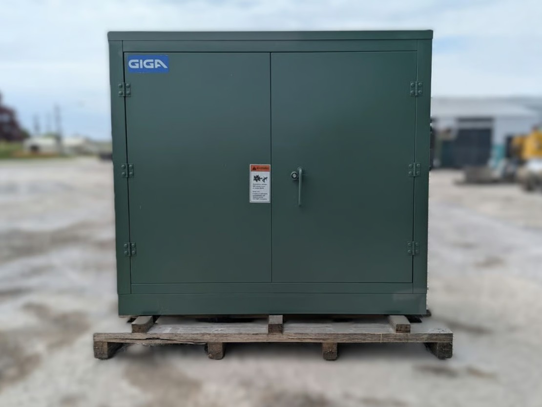 225 KVA 12470GY/7200 Primary, 208Y/120 Secondary, Giga Energy, Padmount Transformer, 3PH, 2024, (7 available)