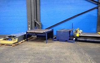 Lantech #200/75, Rotary Stretch Wrapper, Allen-Bradley PanelView Plus 600, MicroLogix 1500, power roller