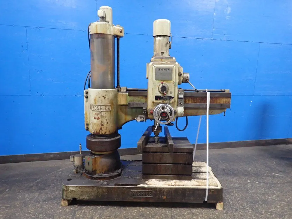 4' -1/2' -12" Yoshida #YR5-130, Radial Drill Press, 1730 RPM, T-Slot Table
