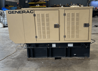 20 KW Generac #10453480100, standby diesel generator, John Deere engine, 120/240 Volts, 396 hours