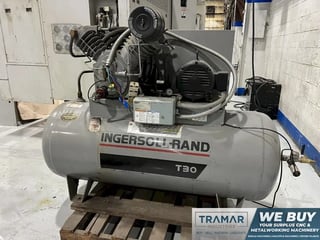 Ingersoll-Rand #2545E10/T30, Reciprocating Air Compressor, 7.5/10 HP, 35 CFM, 460 V., 3 Ph., 1999