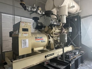 750 KW Kohler #750ROZD71 Skid Mounted Bi-Fuel Generator, Diesel or Natural Gas, 750 Gallon Tank, 277/480