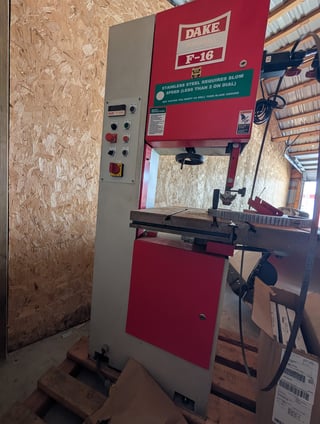 16" Dake #F16, Vertical Band Saw
