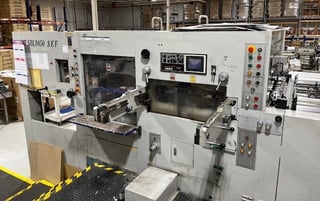 Brausse #1050 SEF, 300 Ton Cutting Pressure, 7,500 Sheets/hour, 2mm thick capacity, 1999
