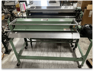Potdevin #NTZ42, 42" Medium Duty Roll Coating Machine with #W42 Rotary Press / Wringer