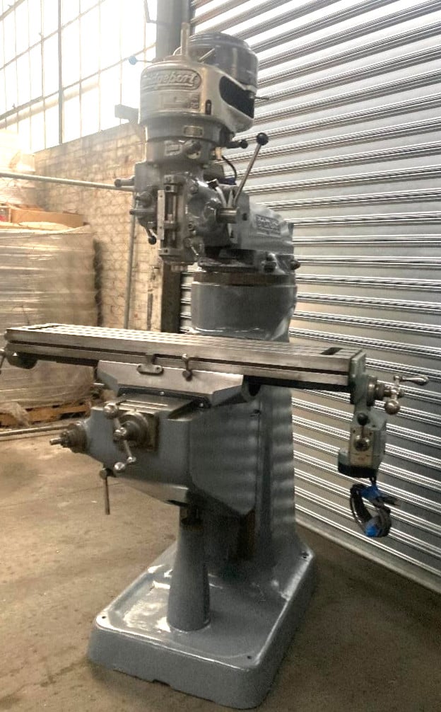 Bridgeport, Vertical Milling Machine, 9" x 42" table, 1 HP, 220 V.
