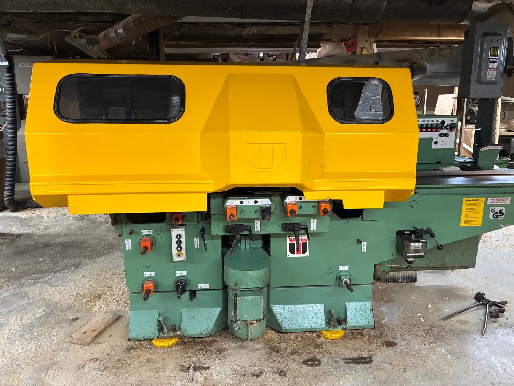 Wadkin #GD4-21, 4 Sided Shaper Moulder, 4 Head Through-Feed with Straightening, 220 x 120 mm finished work