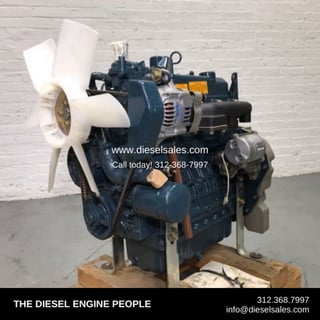 16.5 HP @ 3200 RPM Kubota #D750, Engine Assembly, complete