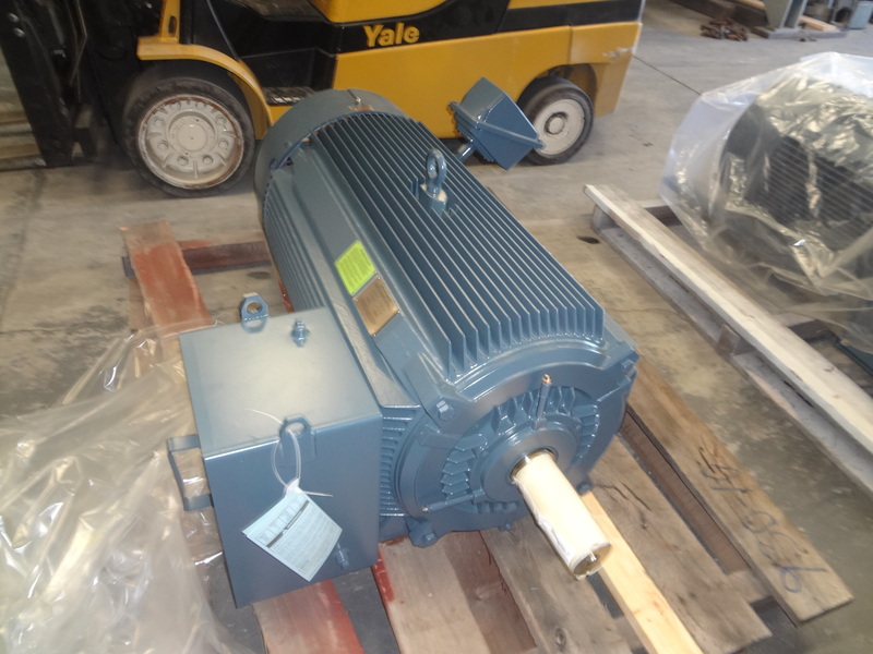 200 HP 1200 RPM General Electric, Frame 449T, TEFC, BB/RB, new, 2300/ ...