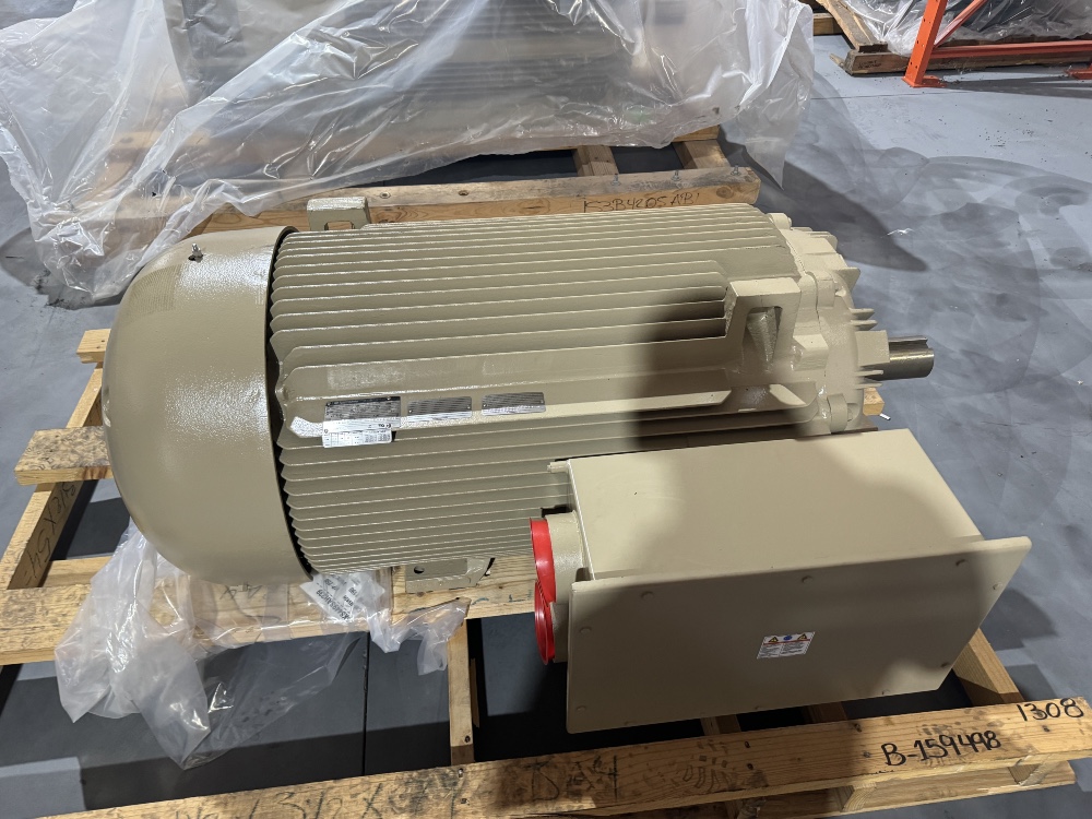 250 HP 1200 RPM General Electric, Frame 449T, TEFC, BB, new, 2300/4000 ...
