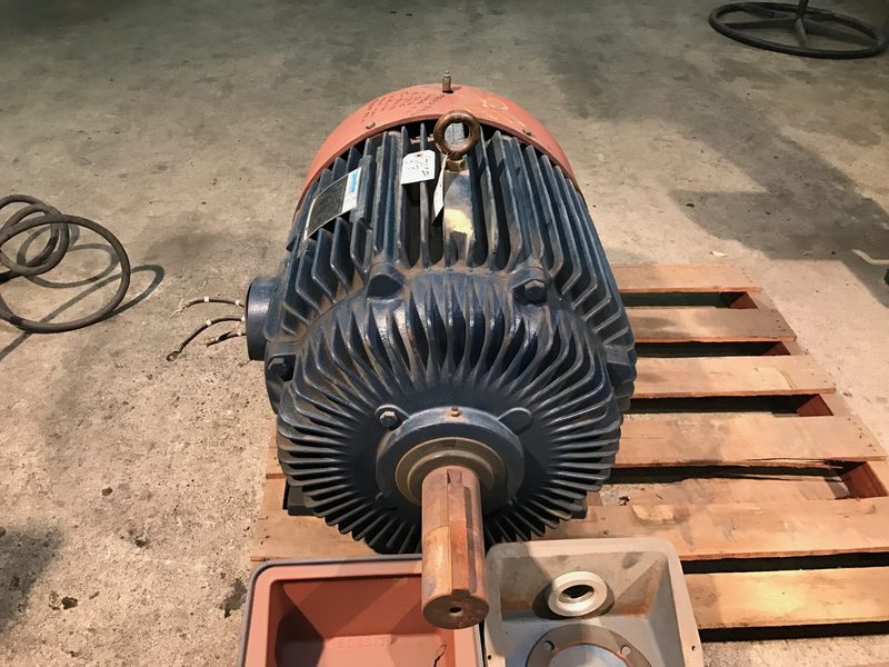 50 HP 885 RPM Marathon, Frame 404T, TEFC, surplus, 460 Volts