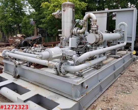 Ariel #JGP-1, reciprocating compressor, 55 ICFM @ 865 psi, 4.75 x 3, 85 HP, CO2, Stainless Steel