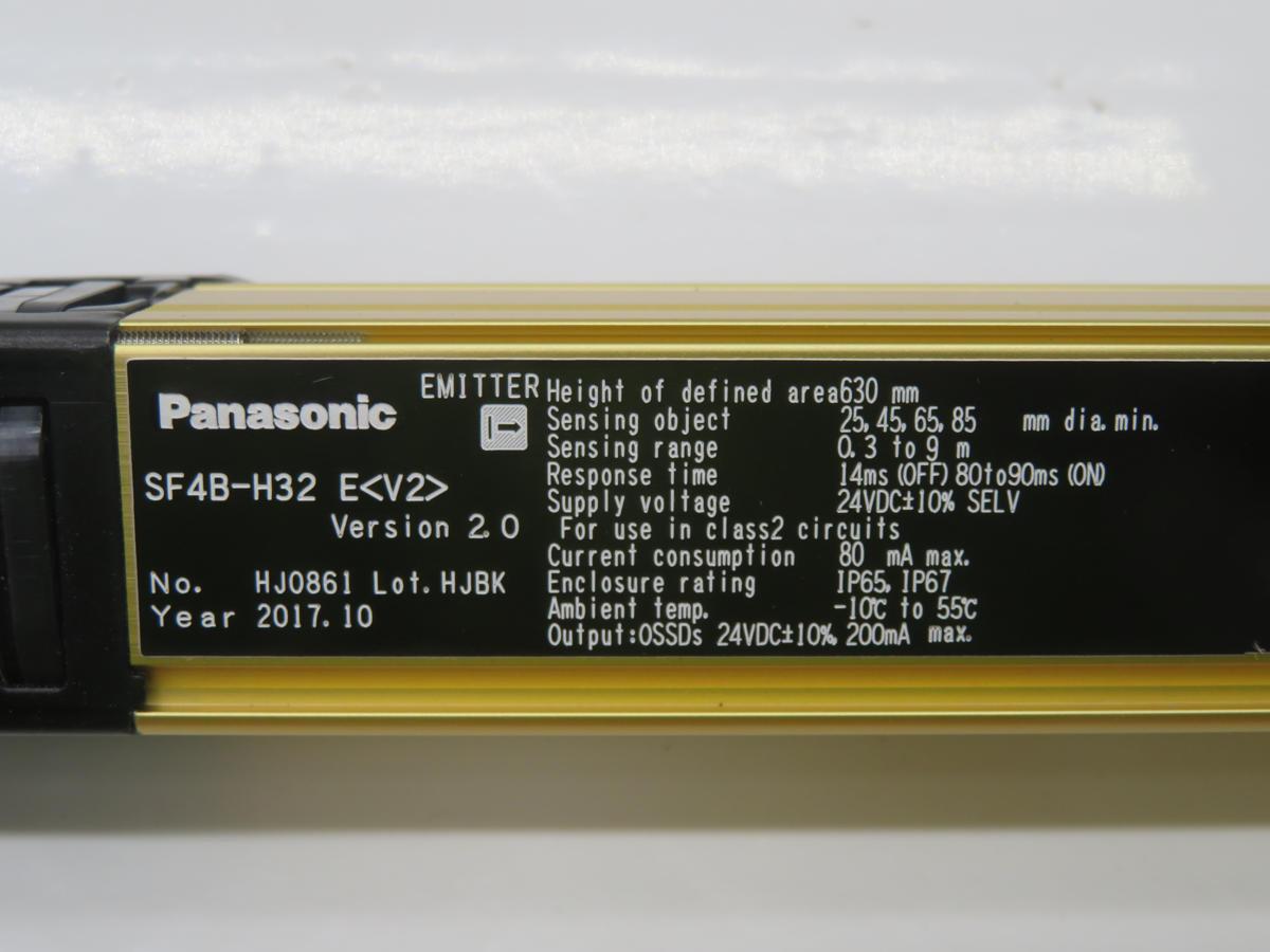Panasonic #SF4B-H32, safety light curtain, 630 mm, IP67