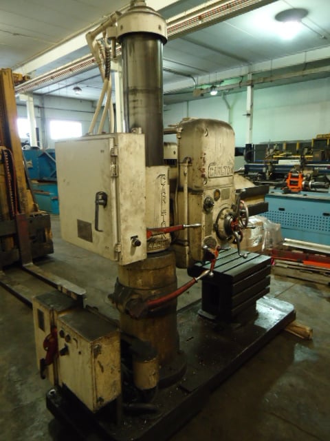4' -9" Carlton radial drill, 12 speed, 1979