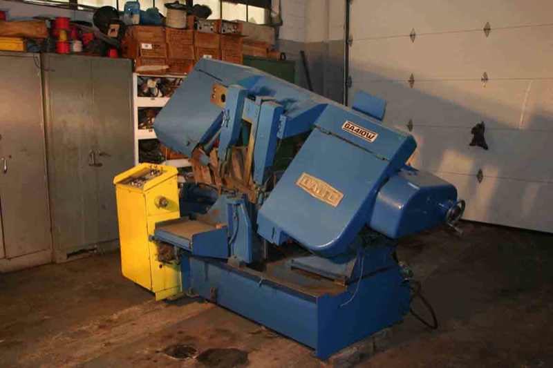 161/4" x 161/4" Daito GA410W, semiautomatic band saw, 0.05" x 1.25