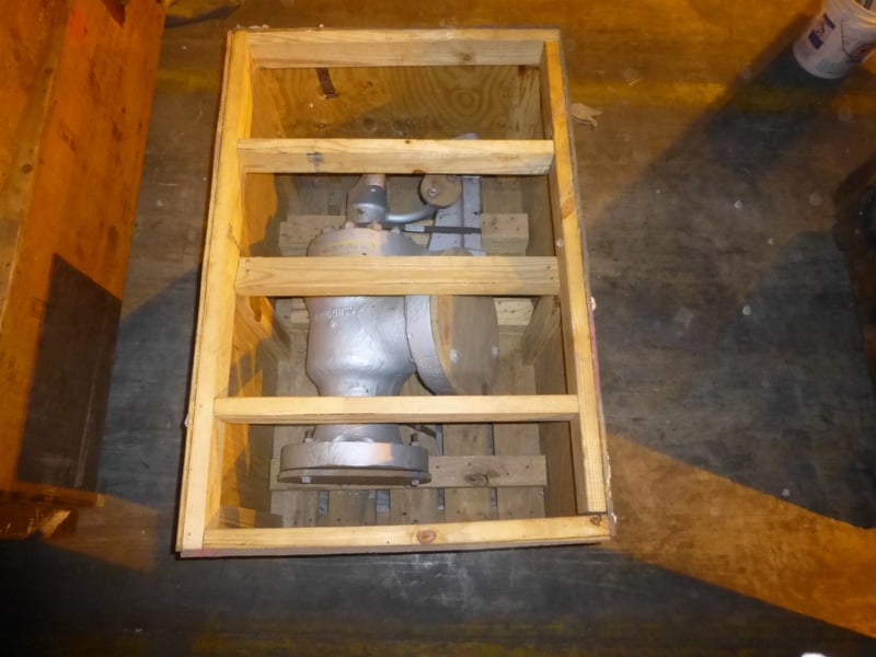Steam valve, astern throttle valve for, reconditioned