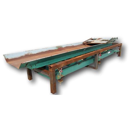 24" wide x 16' long, Triple S Dynamics #TLB-24, frequency conveyor, Carbon Steel, 1.5 HP, #12323