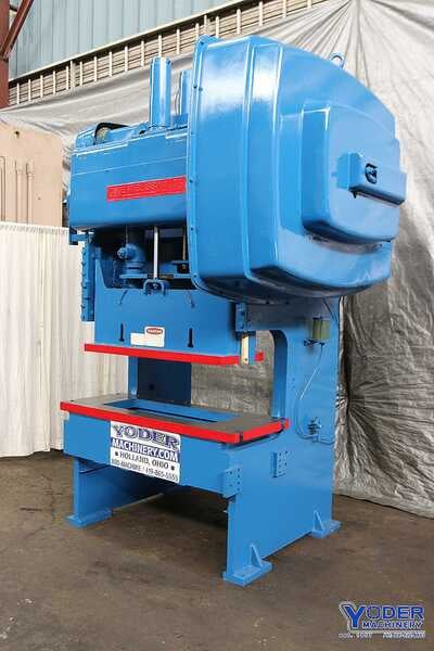 75 Ton, Bliss #75GAP, gap press, 6" stroke, 60" x 25" bed, 15" Shut Height, 3" ram adj., 45 SPM, #70021