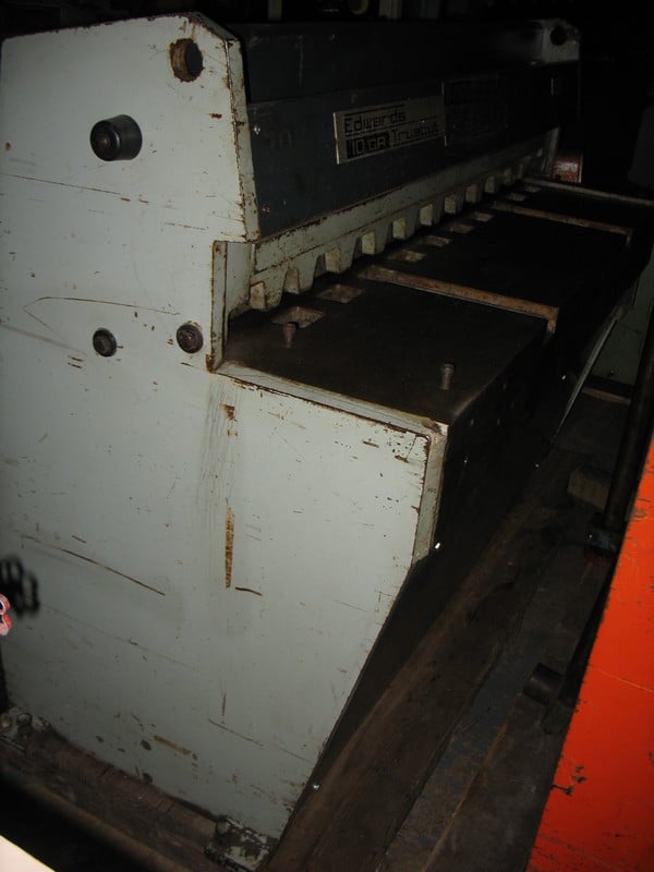 10 gauge x 4' Edwards 3.25/1250DD, electromechanical, 24" manual back