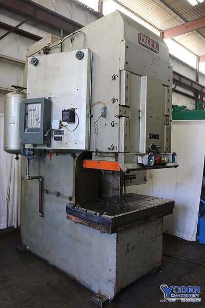 150 Ton, Pacific #150PF-OBS Pressformer, C-frame hydraulic brake, 10" stroke, 31" between housing, 1980