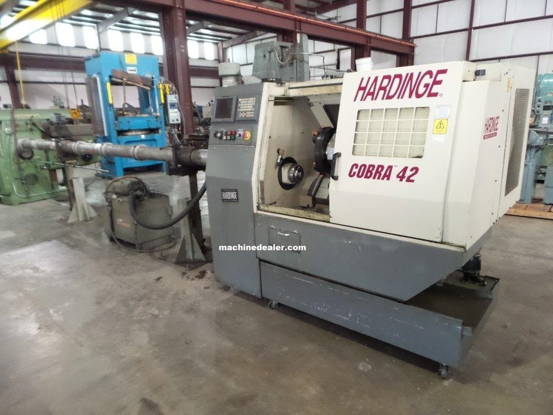 Hardinge #Cobra-42LLC, 10" chuck, 15-3/4" swing, 7-3/4" turn diameter, 5000 RPM, Fanuc 21iT, 1998