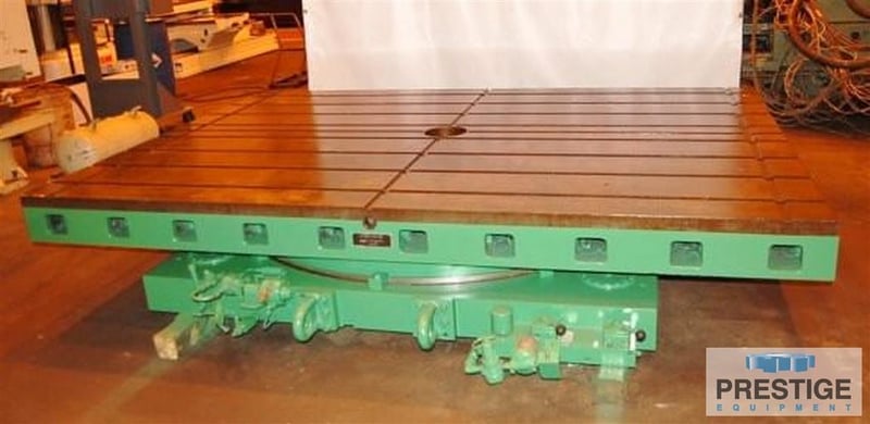 84" x 120" Giddings & Lewis Hydrostic Lift, 50000 lb.capacity, 4-pos shot pin, #22514