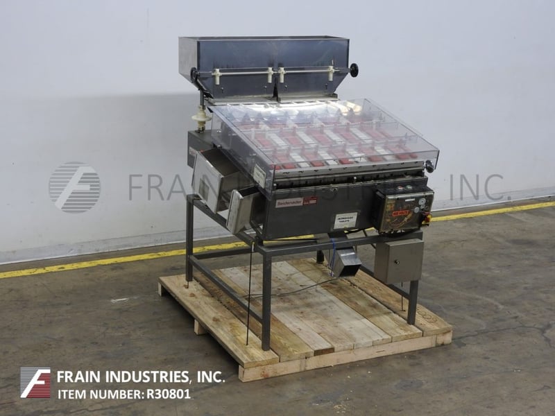Seidenader #DS10/L65, Stainless Steel tablet sorter, up to 1000 kg per hour, dual 23" L x 10" straight wall x