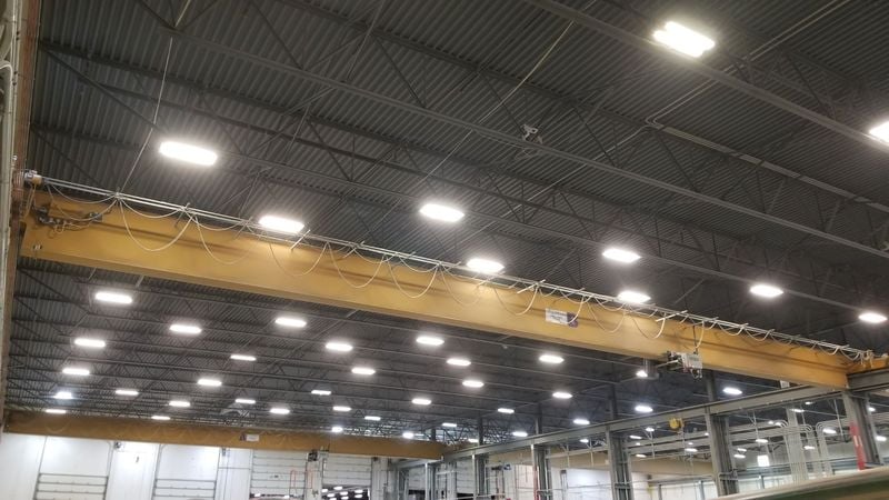 10 Ton, Shaw-Box, 110' 0" Span, 25' Lift, radio, VFD bridge, 2008, #1946, Qty (6 available)