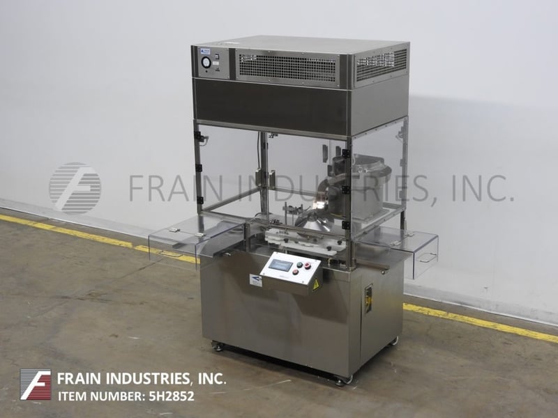 Cozzoli #FSV50/f400X, automatic, mini monoblock vial filling & stoppering system, rated up to 40 strokes per