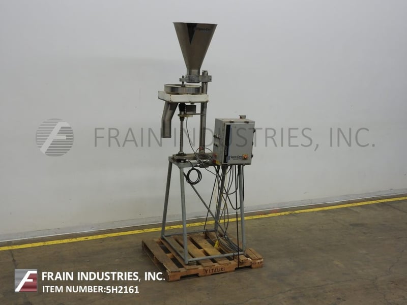 Spee Dee #CHS, 4 pocket Stainless Steel, servo driven, volumetric filler, with 20" OD x 26" deep Stainless
