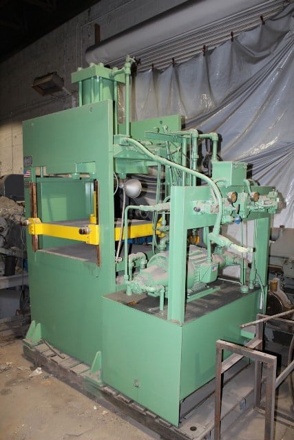 100 Ton, Machine Technologies, hydraulic downacting, 36" x 36" die, 18" stroke, 12" SH, 1989