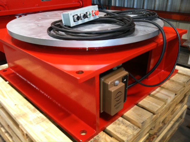 12000 lb. KEC Inc. #FT-120, floor turntable, 48" table, variable speed, 110 V., excellent