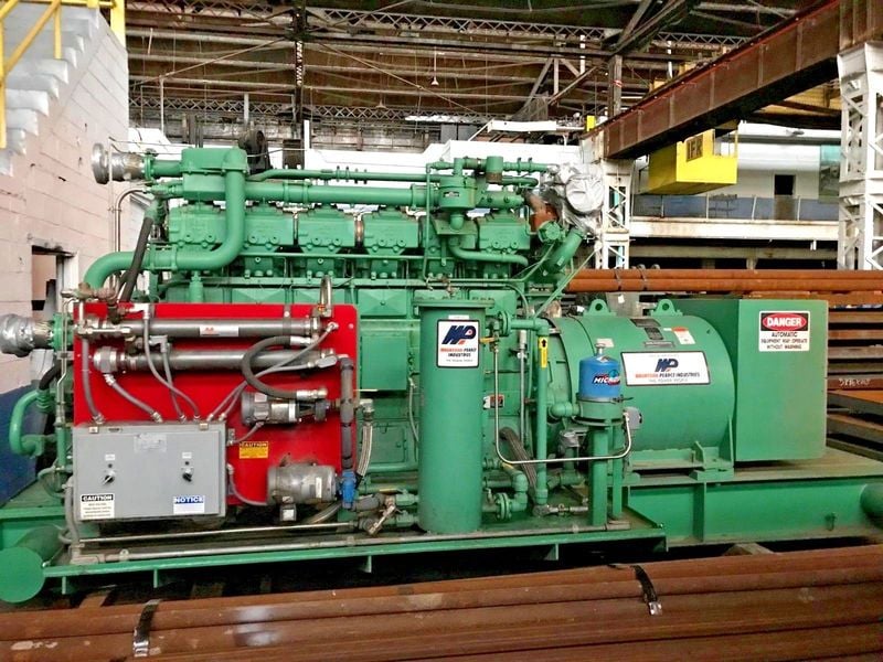 525 KW Waukesha/Kato #3521GL, natural gas, stationary, 1200 RPM, 277/480 Volts, 1603 hours