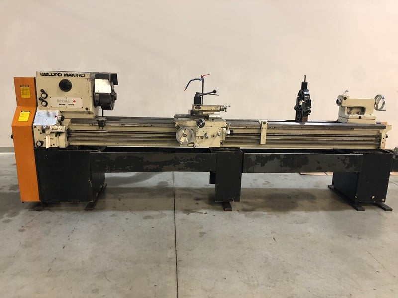 19" x 102" LeBlond #Makino-Servo-Shift, 10 HP, 1600 RPM, 6-jaw 12" chuck, inch/metric, 1990, TK-21101