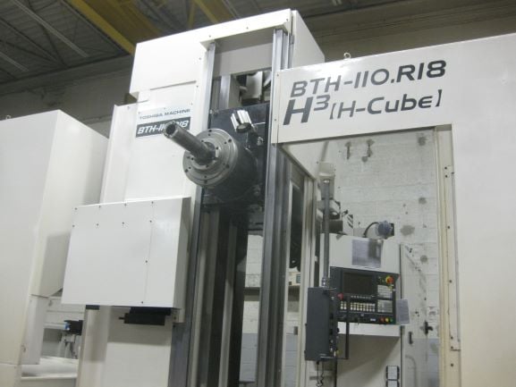 4.3" Toshiba #BTH-110.R18, 55.1" x70.9" tbl, 100" X, 80" Y, 60" Z, B-Axis, Tosnuc 888.2,2006