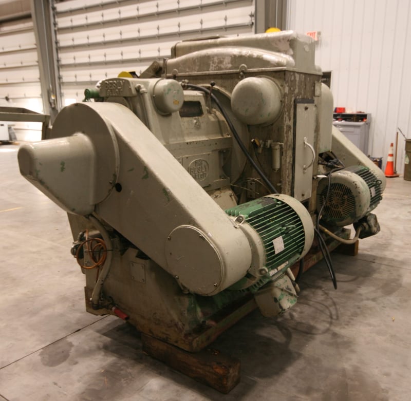 Besly Beloit #DH-6, rotary double disc grinder, 60 HP spindle drive, 30 ...