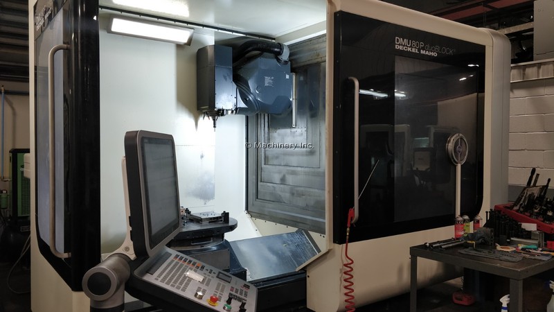 DMG Mori #DMU-85P-DuoBlock, 40 automatic tool changer, 31.5" X, 31.5" Y, 31.5" Z, 18000 RPM, iTNC 530, 2009