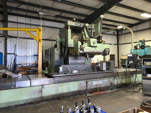 SNK #FSP-120V, 5-Axis profiler, Fanuc 11M CNC, Haas 12" CNC rotary indexer w/tailstock