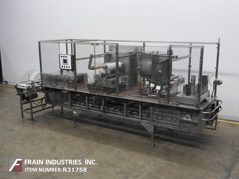 Holmatic / Oystar #PR-3S-RH, 3 lane, inline, Stainless Steel, cup filler, roll stock film sealer, 30-120