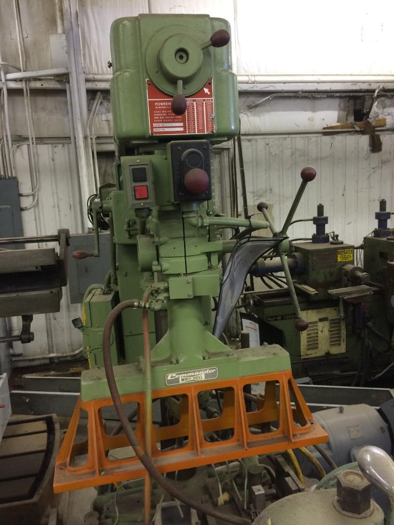 9" Powermatic 1200, drill press, 20" x 22" Tslot table, 4" head