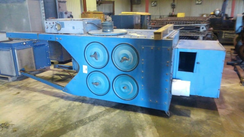 1200 cfm Donaldson #DF-2DF4, 4 cartridges, 5 HP, 2450 RPM, 35