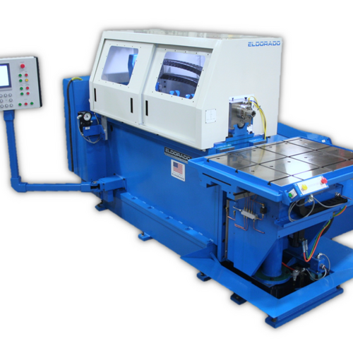 3/4" Eldorado #KM75-48, CNC 3-axis gundrilling, 1 spindle,.039"-.75" drill capacity, 48" stroke, knee table