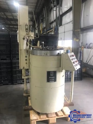 3.75" x 2.375" Reed #A22, 3 die, cylindrical thread roller, 108-27 die RPM, 6-33 PPM