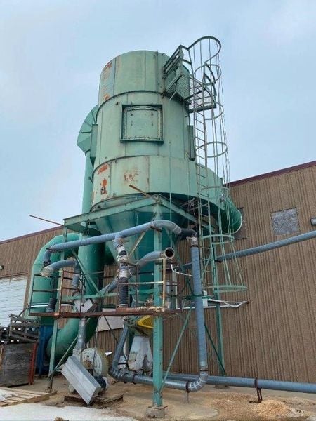 32000 cfm Pneumafil #11.5-316-8, bag house, Twin City fan size 365, Kroger air lock